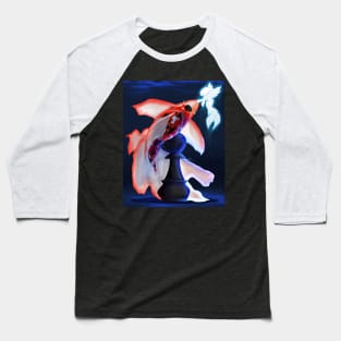 A Koi's Chessboard Baseball T-Shirt